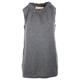 Marni Grey Wool Top Grey