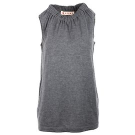 Marni Wolltop Graumeliert Grau