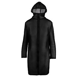 Courreges Courregès Langer Hoodie Schwarz