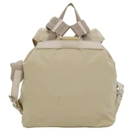 Prada-PRADA Backpack Nylon Beige Auth yk5351-Beige