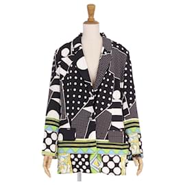 Fendi-* Vintage Fendi FENDI jacket tailored rhinestone whole pattern women's single 1 button multicolor size 42 (M Equivalent)-Multiple colors