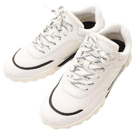 Chanel-* Chanel 19A Cocomark Mesh Leather Sneakers G34086 white 37-White