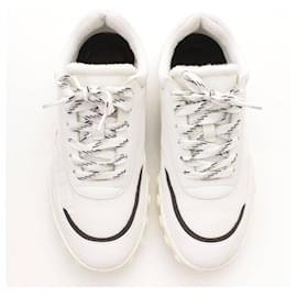 Chanel-* Chanel 19A Cocomark Mesh Leather Sneakers G34086 white 37-White