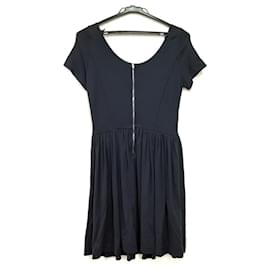 Miu Miu-miumiu Dress Short Sleeve-Navy blue