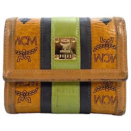 MCM VISETOS WALLET SMALL COGNAC Cognac