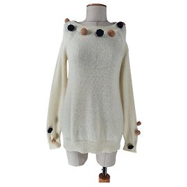 Autre Marque Pull Aniye By Écru en Mohair Autre