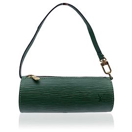 Louis Vuitton Custodia per accessori Mini Papillon in pelle Epi verde Verde