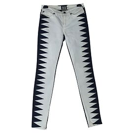 Jeans Fausto Puglisi Neri e Bianchi Nero Bianco