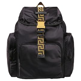 Versace-Versace Greca Backpack-Black