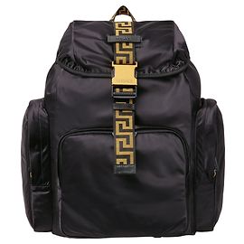 Versace Greca-Rucksack Schwarz