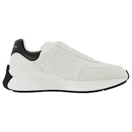 Alexander Mcqueen-Sprint Runner Sneakers - Alexander Mcqueen - White/Black - Leather-White