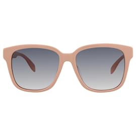 Alexander Mcqueen-Alexander Mcqueen Square-Frame Acetate Sunglasses-Pink