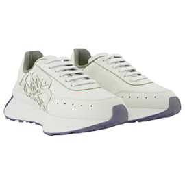 Alexander Mcqueen-Sneakers in White/Silver Leather-Multiple colors