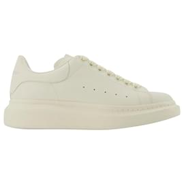 Alexander Mcqueen-Baskets Oversize - Alexander Mcqueen - Noir/Blanc - Cuir-Blanc