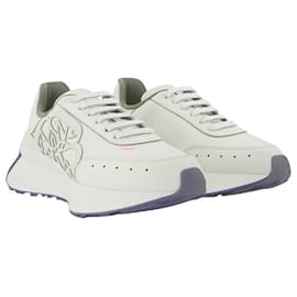 Alexander Mcqueen-Sneakers in White/Silver Leather-Multiple colors
