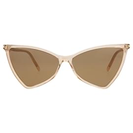 Saint Laurent-Saint Laurent Cat Eye-Frame Acetate Sunglasses-Beige