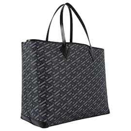 Versace-Versace Greca Signature Tote Bag-Black