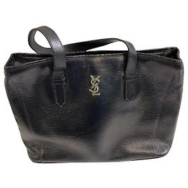 Saint Laurent Black Leather Handbag Black
