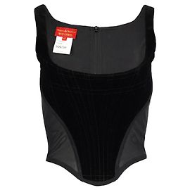 Corsetto in velluto nero Vivienne Westwood Nero