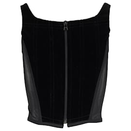 Vivienne Westwood-Vivienne Westwood black velvet corset-Black