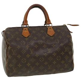 Louis Vuitton-Louis Vuitton Monogram Speedy 30 Hand Bag M41526 LV Auth jk2832-Other