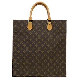 Louis Vuitton-LOUIS VUITTON Monogram Sac Plat Hand Bag M51140 LV Auth rd3268-Other