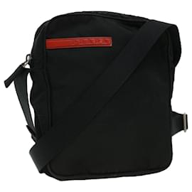 Prada-PRADA PRADA Sports Shoulder Bag Nylon Black Auth ar7935-Black