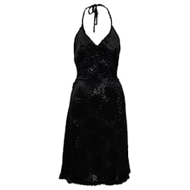 Vivienne Westwood-Vivienne Westwood Gold Label Neckholder-Kleid aus Kunstpelz-Schwarz