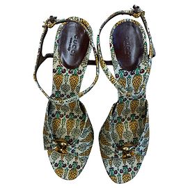 Gucci Pumps Light Green Cloth Heels Light green