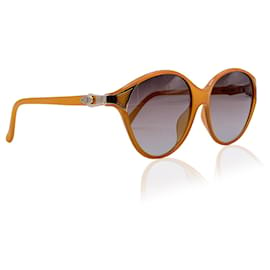 Christian Dior-Vintage orange Acetat Sonnenbrille 2306 40 55/15 125MM-Orange