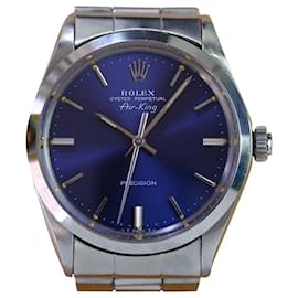 Rolex-Rolex Vintage Airking Stainless Steel Rare Blue Dial 34mm watch-Blue