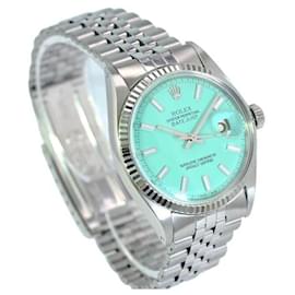 Rolex-Rolex Powder Blue Datejust Stainless Steel Index Dial 36mm watch-Other