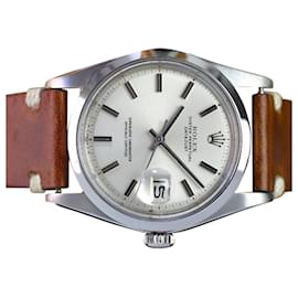 Rolex-Rolex Vintage 1970's Datejust Silver 36mm watch-Grey