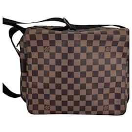 Louis Vuitton-Louis Vuitton Bag Damier Ebene Canvas Naviglio Shoulder Messenger Bag-Other