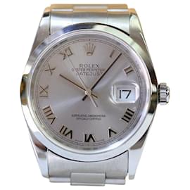 Rolex-Rolex Datejust Silver Roman Dial 36mm watch-Grey