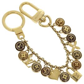 LOUIS VUITTON Postcle Chainne Pastille Key Holder Gold Tone LV Auth ar7794b Other