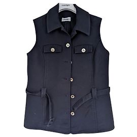 Courreges Courrèges sleeveless jacket Navy blue