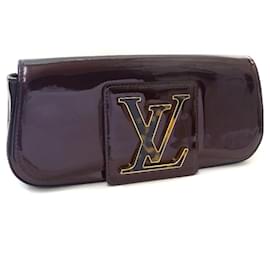 Louis Vuitton-*Louis Vuitton Pochette Soby Verni Clutch Bag Women's Amarant Purple Verni-Purple