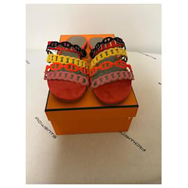 Hermès-Hermès sandales rivages-Multicolore