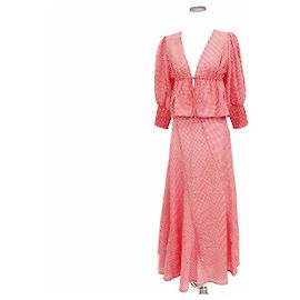 Traje de Ganni Vichy Roja