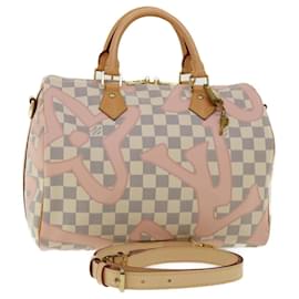Louis Vuitton-LOUIS VUITTON Damier Azur Tahiti Speedy Bandouliere30 handbag 2way N41052 32592a-Other