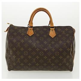 Louis Vuitton-Louis Vuitton Monogram Speedy 35 Hand Bag M41524 LV Auth jk2839-Other