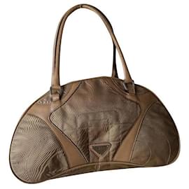 Prada-Prada Bowling bag mini handbag-Beige