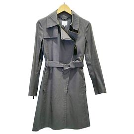 Céline * CELINE Interior Pattern Trench Coat GRY/36/Women's Outerwear/ Grey