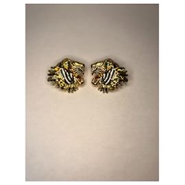 Gucci-Gucci upperr head earring-Gold hardware