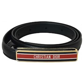 Christian Dior-Cinturones-Negro
