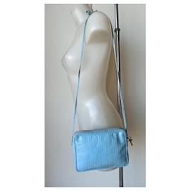 Fendi-vintage '80 bolso fendi bolso azul claro-Turquesa
