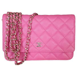 Chanel-Chanel wallet on chain-Pink