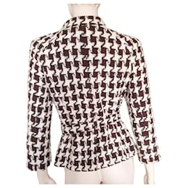 Chanel-chanel tweed jacket-Dark brown