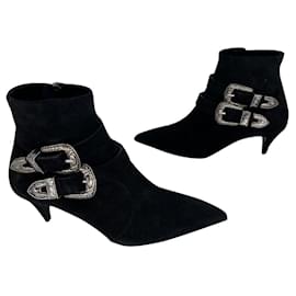 Saint Laurent-Ankle Boots-Black